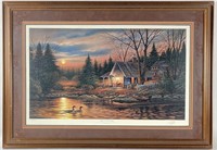 Terry Redlin Signed Print "Quiet Of The Evening"