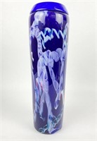 Curtis Brock Signed 16 1/2" Tall Glass Vase