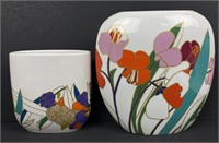 (2) Rosenthal Wolfgang Bauer Floral Vases (B)