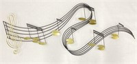 Large Curtis Jere Musical Notes Wall Sculpture