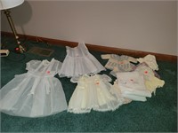 Vntg Girls Dresses & Baby Items & Misc Linens