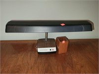 Desk Lamp & Wood Pen Holder