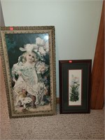 2 Cnt Framed Pictures 1-11 x 21 & 1- 17 x 32