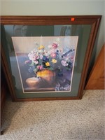 Beautiful Framed Picture Approx 31 x 36 Inches
