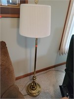 Brass Floor Lamp W/ Shade