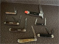 7 ct Pocket Knives -see pics
