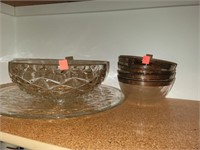 Serving Platter/Serving Bowl & Small Bowls