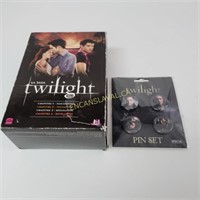 Coffret DVD films Twilight avec broches