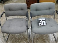 2 Gray Office Chairs