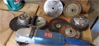 Bosch 6" angle grinder & accessories.