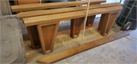 3 communion rails from Lutheran church. Solid