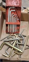 Snap-On 10 pc Hex key set (2 missing) & other