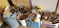 Lot of assorted tools & hardware.