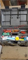 Plano tool box full of various tools.