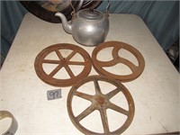 CAST IRON PULLEY WHEELS AND MORE!