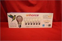 New Enhance LED 60 Dimmable Light Bulbs: 6 Pack