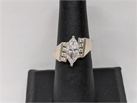 .925 Sterling Silver Marquise CZ Ring