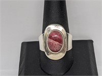 .925 Sterling Silver Natural Cabachon Ring
