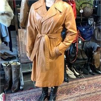 Woodstock Vintage ladies’ leather full length coat