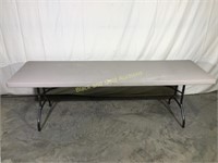 8ft Lifetime Folding table 30 in wide x 29 in tall