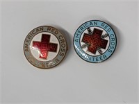 Sterling Red Cross Volunteer Pin (Plus unmarked