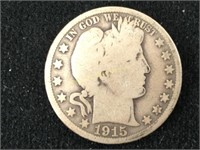 1915-S Silver Half Dollar