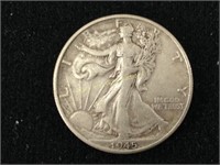 1945 Silver Walking Half Dollar