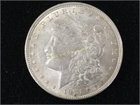 1921-AU+ Silver Morgan Dollar
