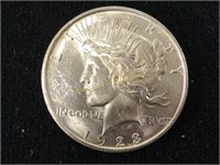 1923 UNC Silver Peace Dollar