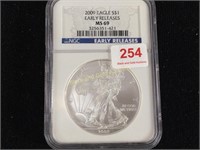 2009 $1 Silver Eagle NGC-MS69
