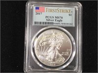 2017 $1 Silver Eagle PCGS-MS70