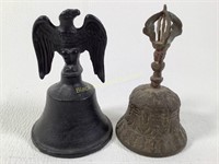 (2) Antique Hand Bells