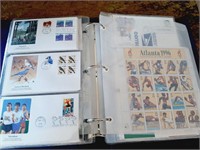FIRST DAY ISSUE 1996 STAMP COLLECTION AND SHEETS