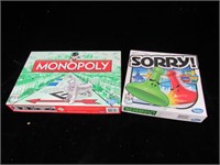 Monopoly and Sorry Games