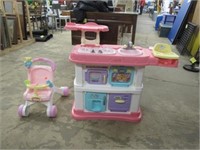 Fisher Price Kitchen and Stroller