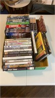 Box lot of DVDs as shown