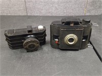 2 Vintage Cameras Ansco Clipper and Champion