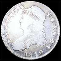 1820 Capped Bust Half Dollar NICELY CIRCULATED