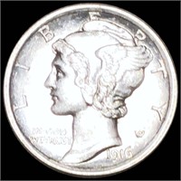 1916 Mercury silver Dime UNCIRCULATED