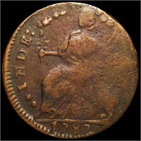 1787 G. Britain Half Penny NICELY CIRCULATED