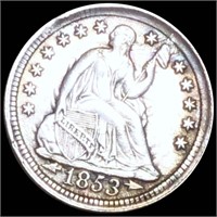 1853 Seated Liberty Half Dime UNCIRCULATED