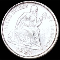 1887 Seated Liberty Dime UNCIRCULATED