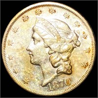 1870-S $20 Gold Double Eagle UNCIRCULATED