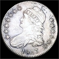 1817 Capped Bust Half Dollar LIGHLTY CIRCULATED