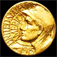 1915-S Pan-Pac Gold Dollar UNCIRCULATED