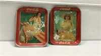 Two Coca Cola Trays K16C