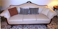 A Regency Revival Mahogany Framed Sofa