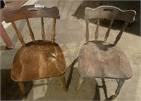 (4) Wood chairs