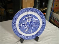 Plate, Blue with Oriental Scene