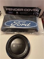 Ford fender cover and get emblem